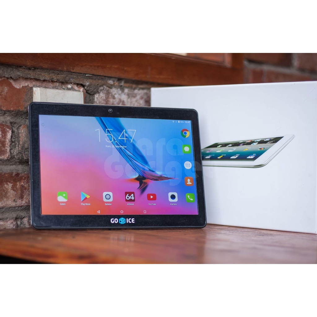 Tablet android go-ice/orb 10” 3/32 4G layar FULLHD IPS mint condition - OBRALL