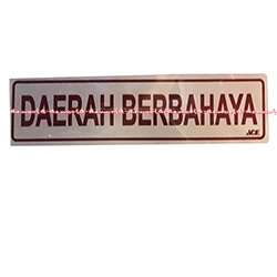 Kris Stiker Daerah Berbahaya Sticker Mudah Diaplikasikan Pada Metal Kaca Atau Plastik Dinding Anodized Stickers  Label Labels Bahan Akrilik Silver Please Daerahberbahaya Dangerous Area Krisbow Ace