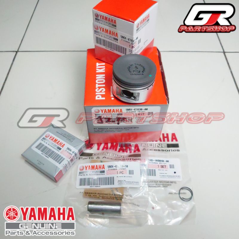 PISTON KIT 5MX MIO SPORTY SMILE SOUL FINO NOUVO ORI YGP ORIGINAL YAMAHA SEHER SET