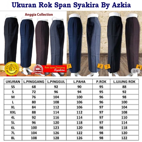 bawahan rok span dan celana kancing warna biru jeans-telor asin dan melon brand syakira