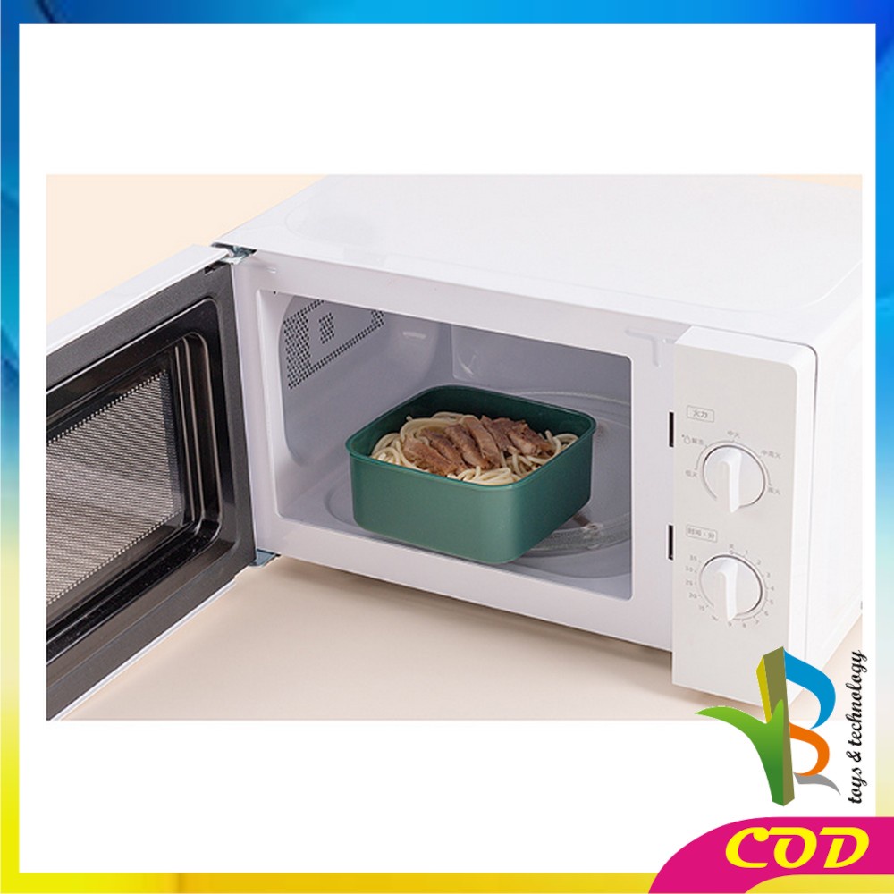 RB-C695 Lunch Box Set Tempat Makan 2 Susun Stackable BPA FREE / Kotak Bento Tingkat Dengan Sendok Garpu Set Portable
