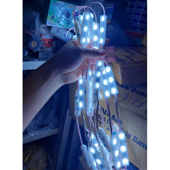 3 led 7417 12 volt putih per 50 biji
