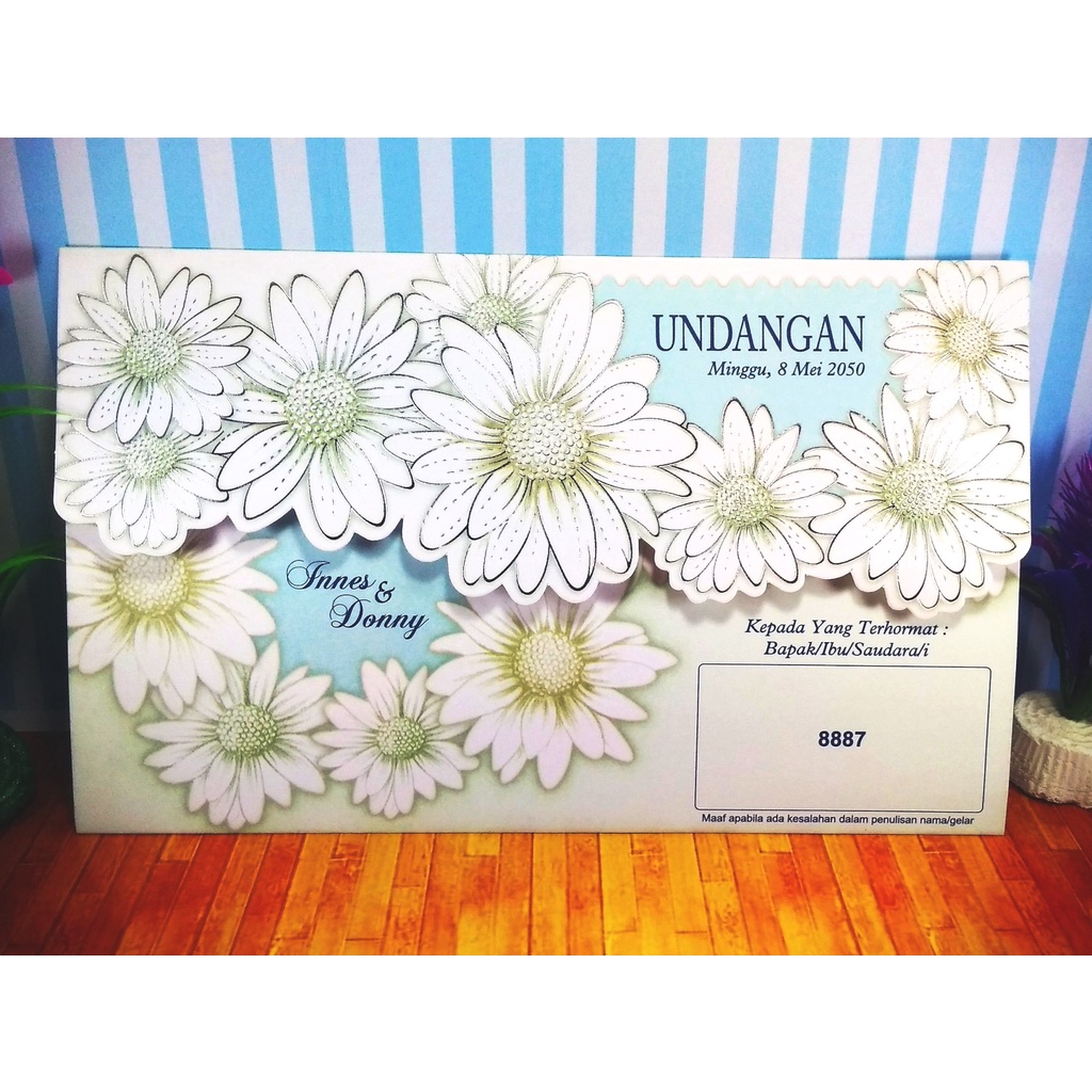 Undangan Erba 8887 Plus Cetak Teks Undangan