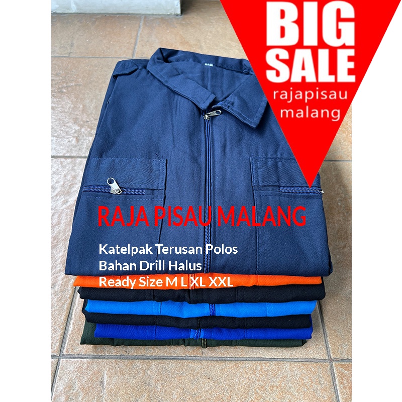 Wearpack Coverall Safety / katelpak polos/ Seragam Kerja Proyek Bahan Drill