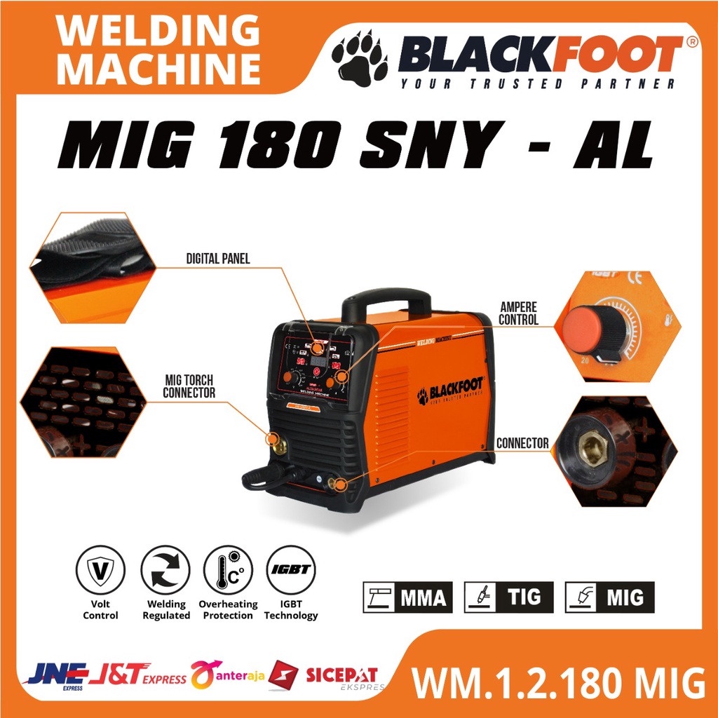 Jual Blackfoot Mig Sny Al Mesin Las Co Besi Alumunium Stainless Shopee Indonesia