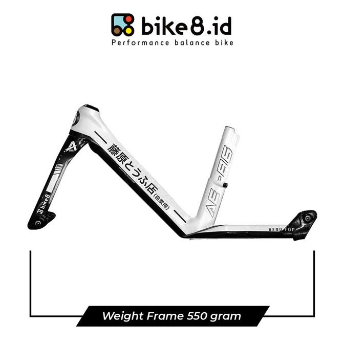 Frame Bike8 Carbon Fiber Balance / Push Bike - Sepeda Anak - Ae86 #Original