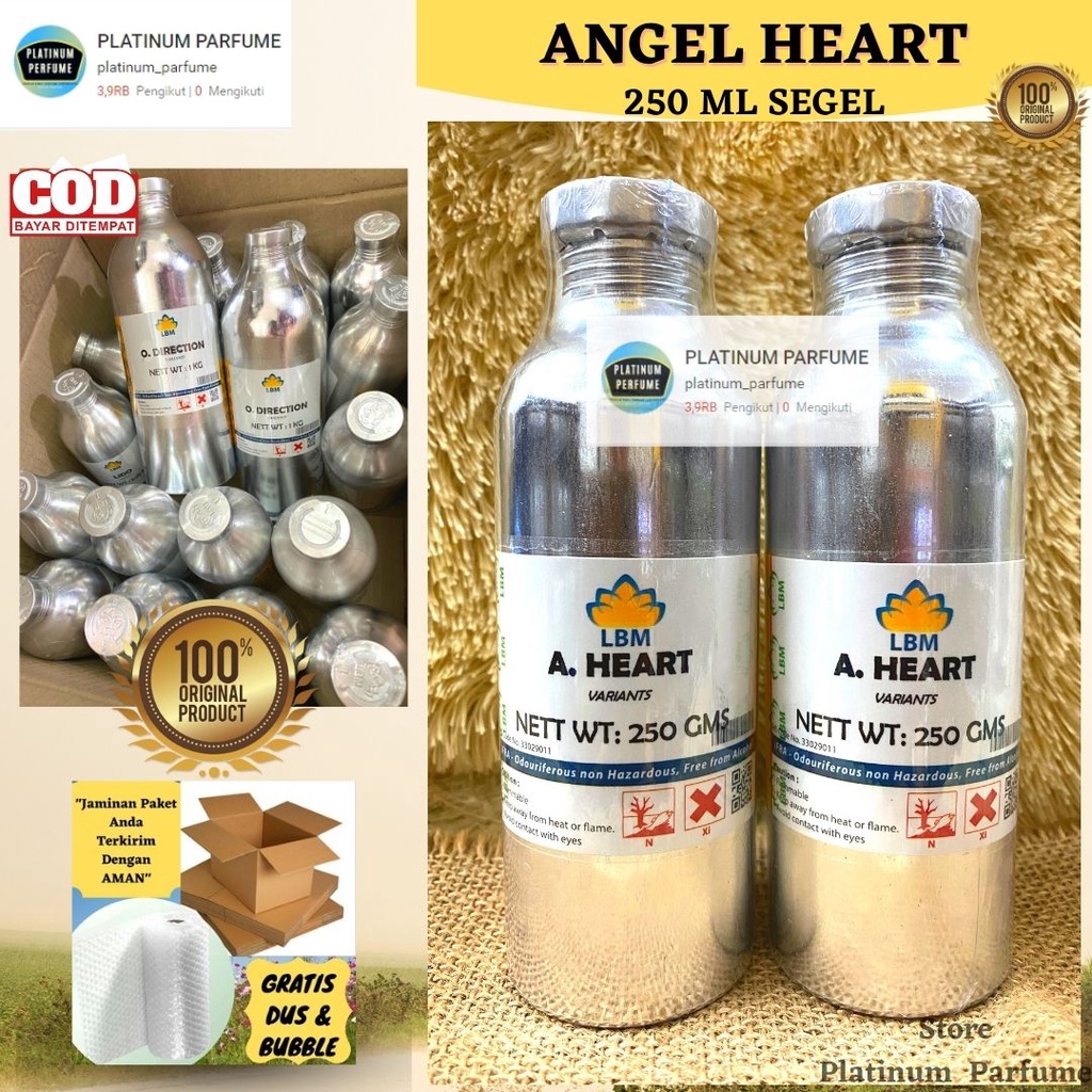 mixv0- Bibit Parfum Murni ANGEL HEART 250 ml Bibit LBM Original / Parfum Angel Heart / Bibit