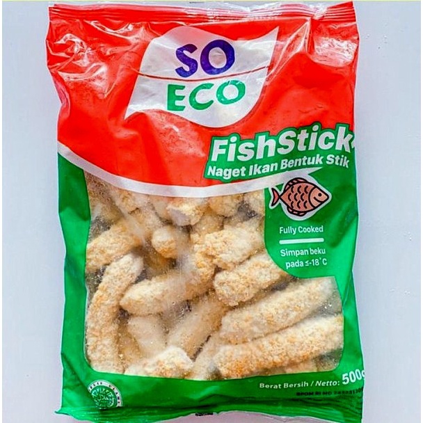 

So Eco Fish Stick 500gr by So Good – Naget Ikan Bentuk Stik 500 gr