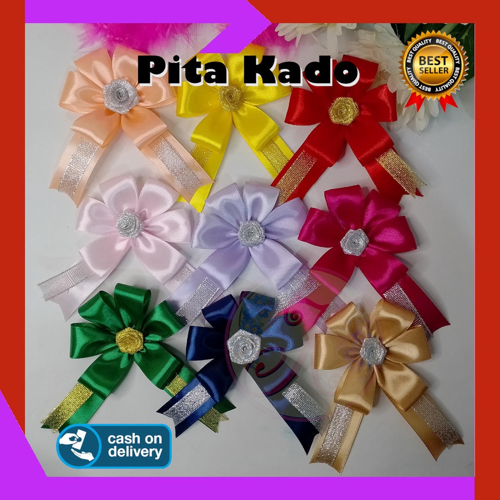 Pita Kado Hampers Souvenir Hias Parcel Satin Jadi