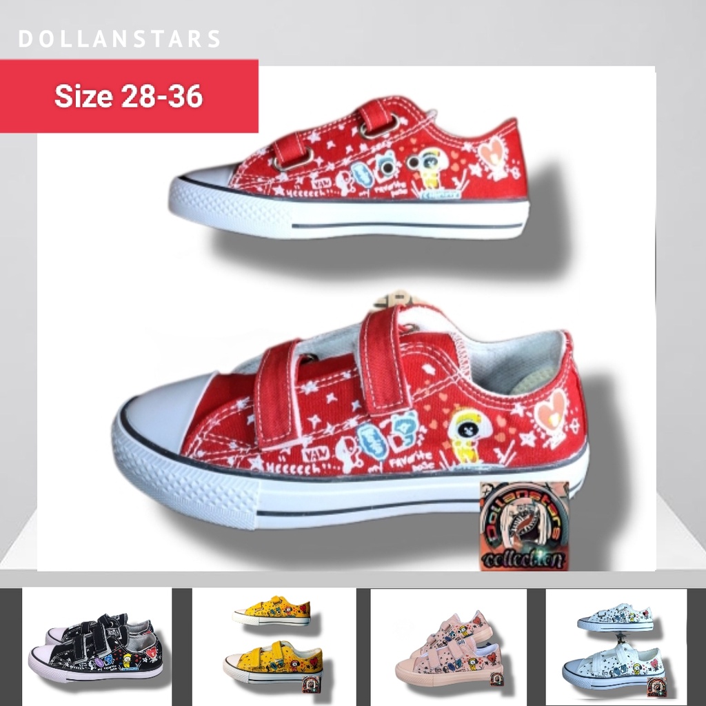[ READY size 28-36 ] sepatu anak warna merah/sepatu impor/sepatu anak perempuan dan laki-laki/sepatu