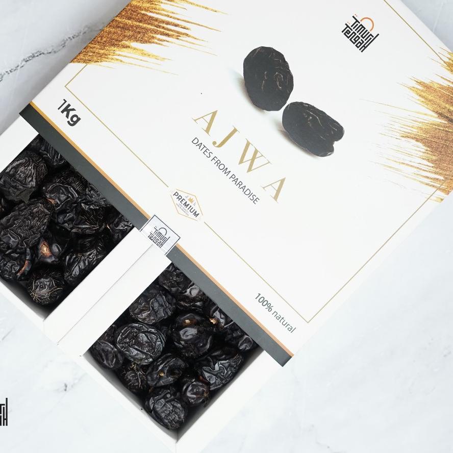 

ヤ Kurma Ajwa 1 Kg Timur Tengah Kurma Nabi Asli Madinah High Quality New
