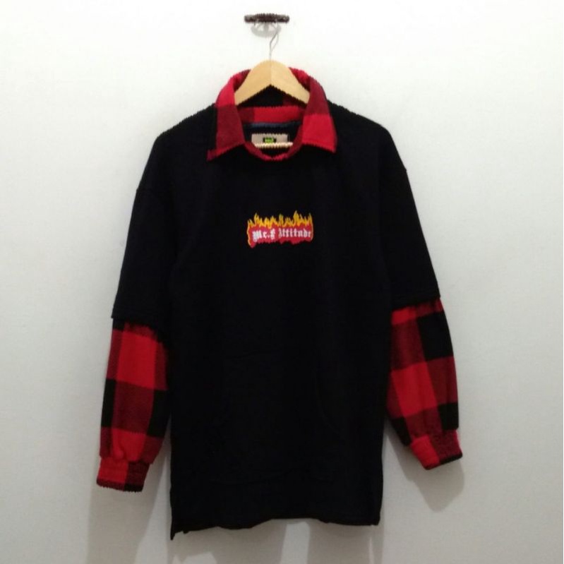 HOODIE SWEATER JAKET FLAME LOGO