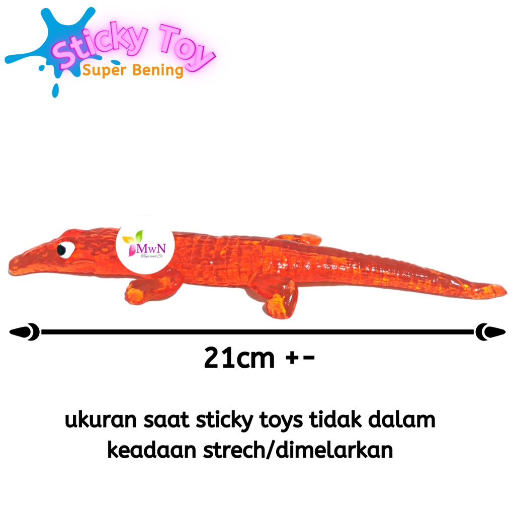 MWN Mainan Anak Sticky Toys Hewan Super Bening / Sticky Bening anti Stress