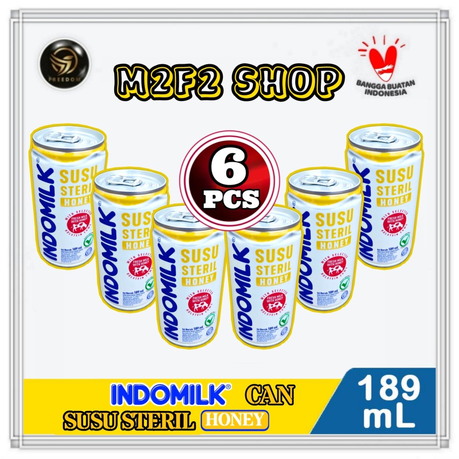 

Indomilk Susu Murni Steril Madu Kaleng | Honey Can - 189 ml (Kemasan 6 Pcs)