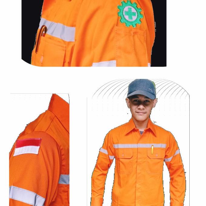 Baju Seragam Safety Werpack Atasan Kemeja Lapangan Proyek