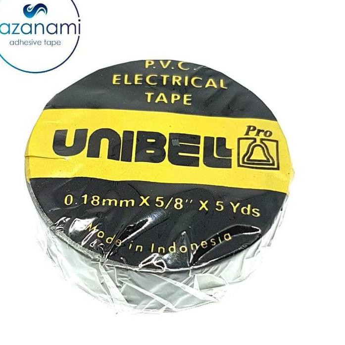 

In Stock! 1 PACK 1 LUSIN Unibell 18MM X 5 Yard Isolasi Listrik Kabel Electrical Tape sazanami