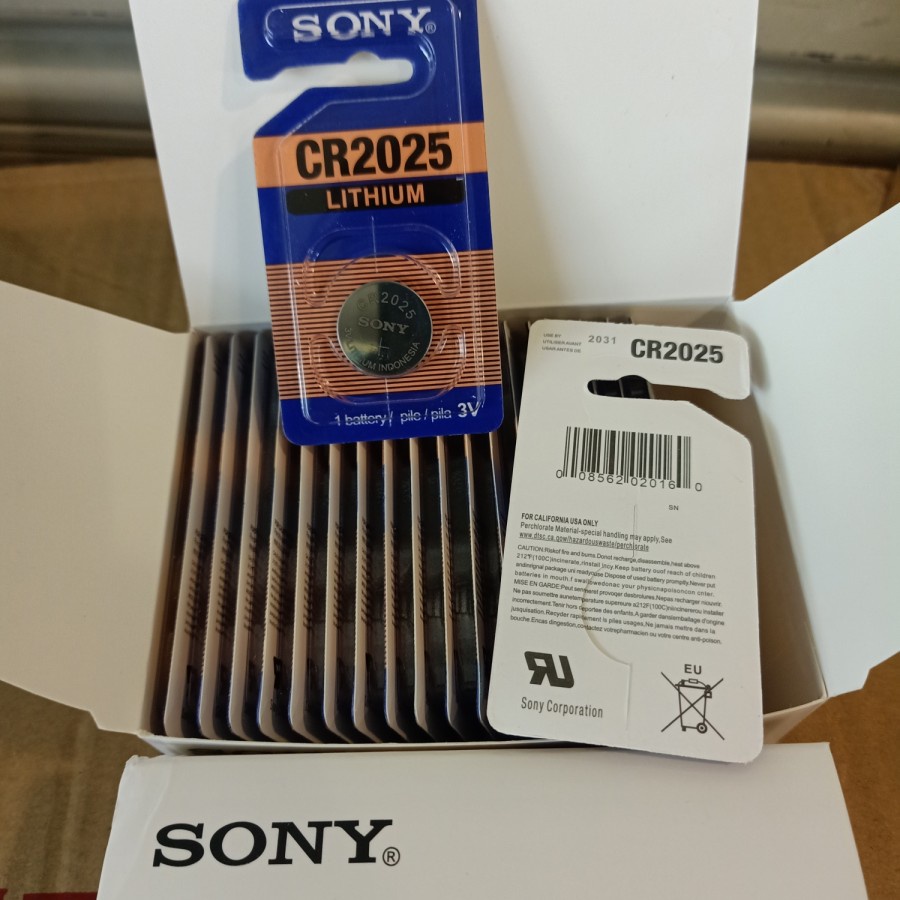 NEW Baterai Sony ORIGINAL CR 2025 / Bateray Sony CR2025 lithium 3V | cunvalla