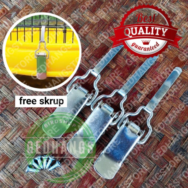 klem koper sangkar kandang murai lovebird silver