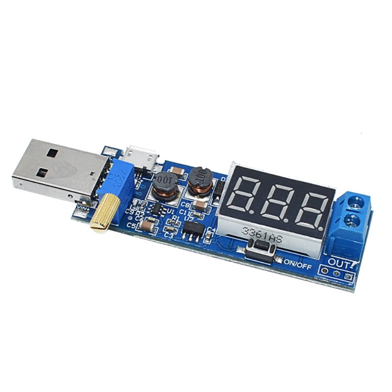 Zzz USB Boost/Buck Modul Power Supply 3Bit Digital Tube Display Nyaman Digunakan