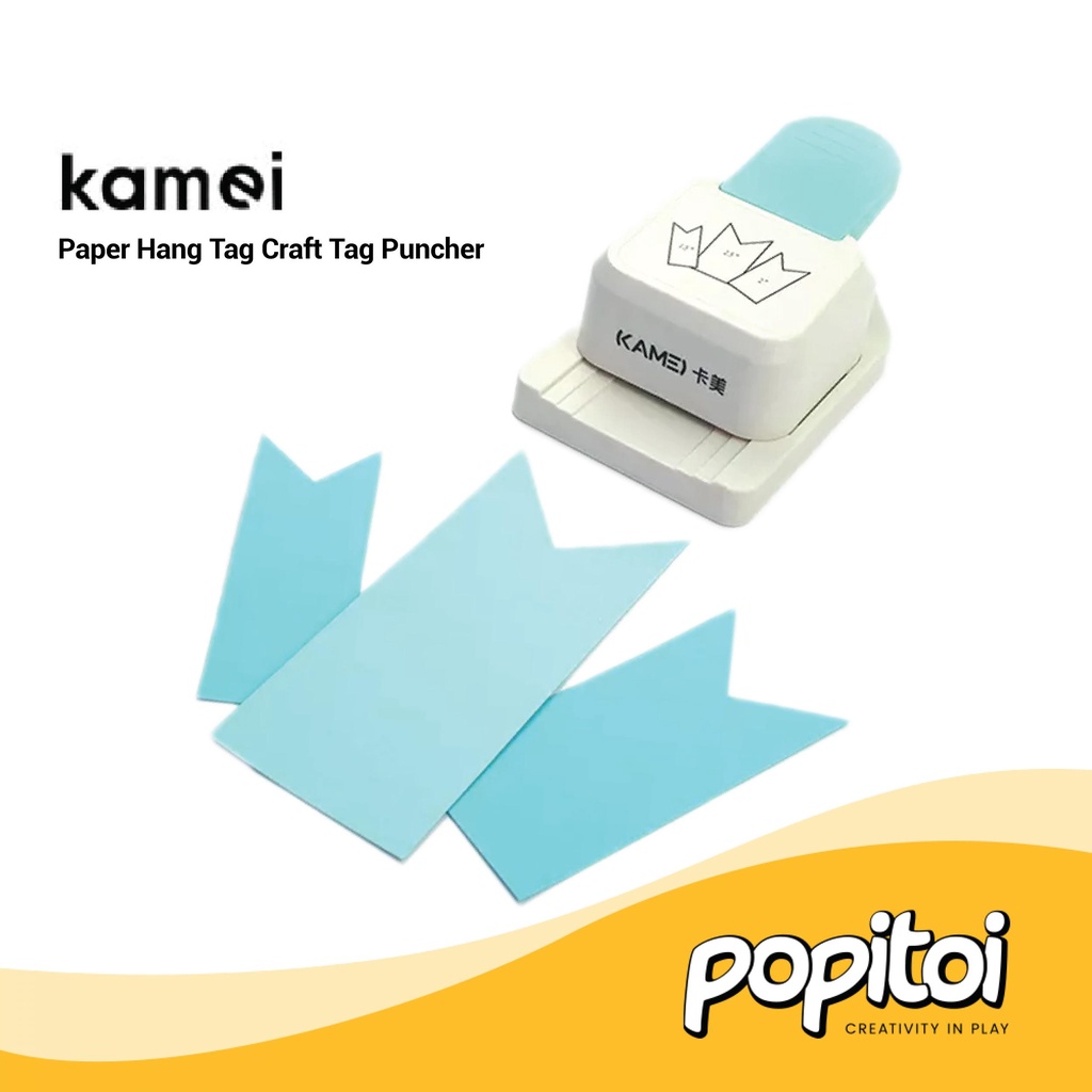 

Kamei Hang Tag Craft Puncher Rounder Pembolong Kertas Embossing Paper Hangtag label pakaian
