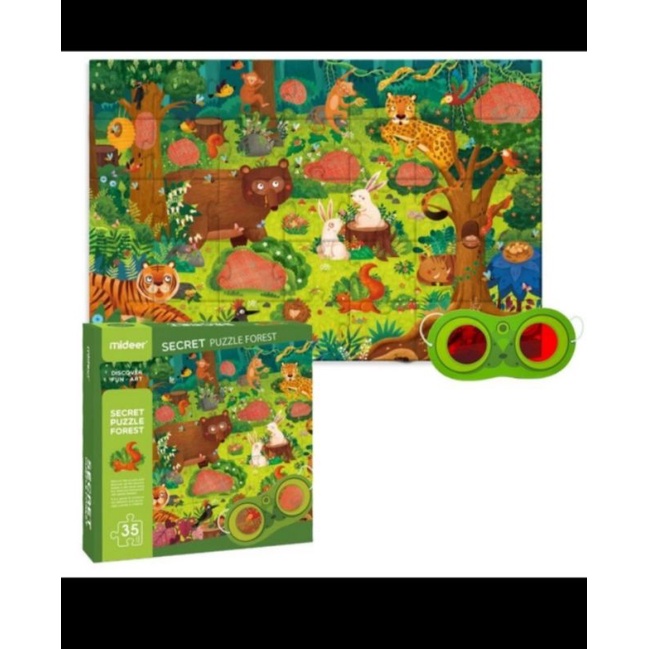MIDEER PUZZLE SECRET FOREST mainan edukasi anak