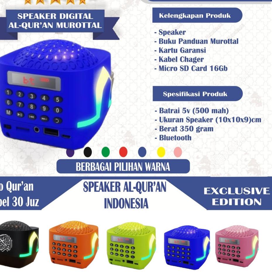 Hot Sale SPEAKER MUROTTAL ALQUR'AN 30 JUZ SERI TERBARU ZB700BT