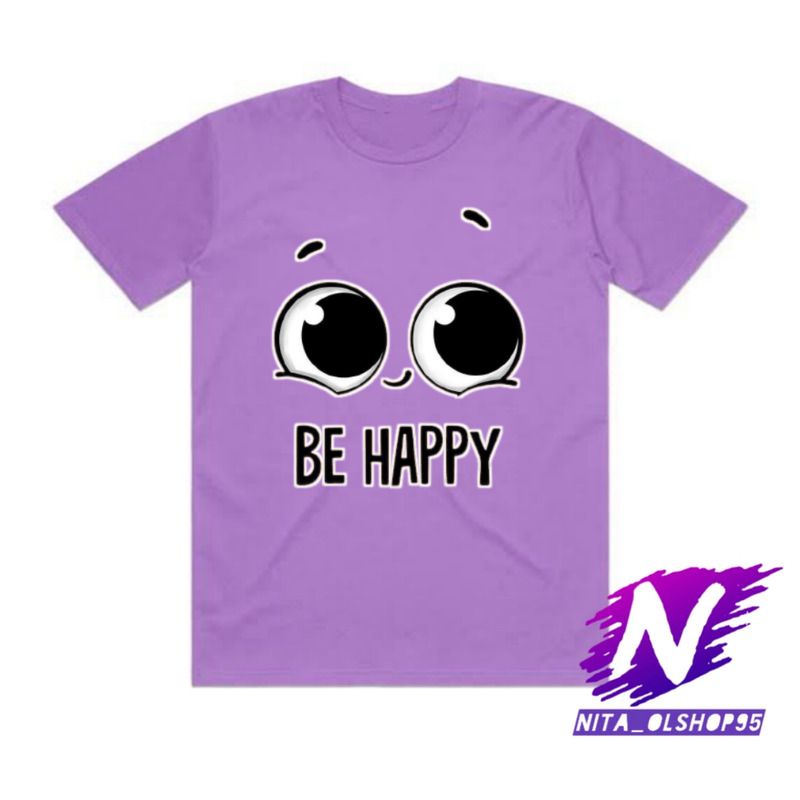 be happy kaos anak emoji lucu be happy