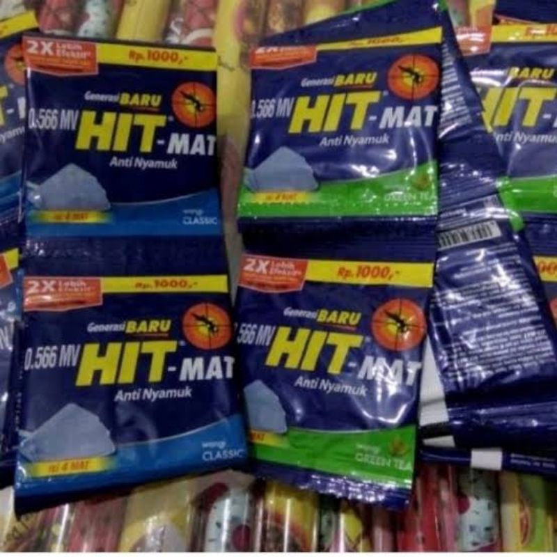 HIT MAT ISI ULANG OBAT NYAMUK ELEKTRIK HIT 1 RENTENG ISI 12 SACHET PENGUSIR NYAMUK