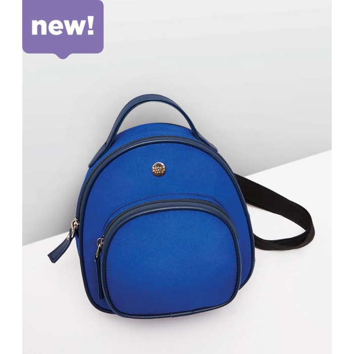 Tas Ransel Mini Wanita Murah Mewah Fashion Cewek Branded Awet Halinka Blue Original Sophie Martin Pa