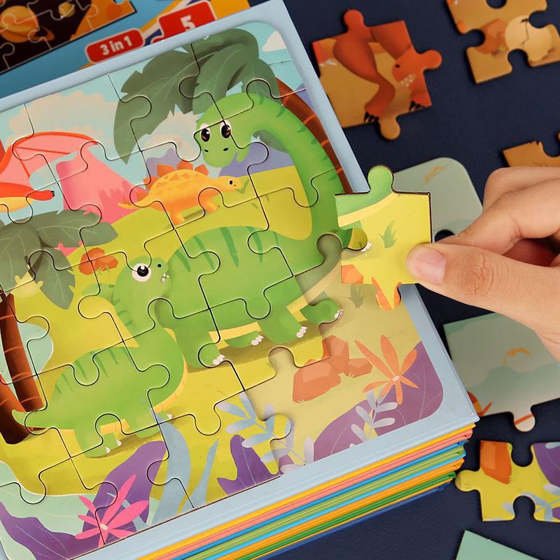 Mainan Anak MAGNETIC LEVELED PUZZLE BOOK Buku Puzzle Edukasi Anak