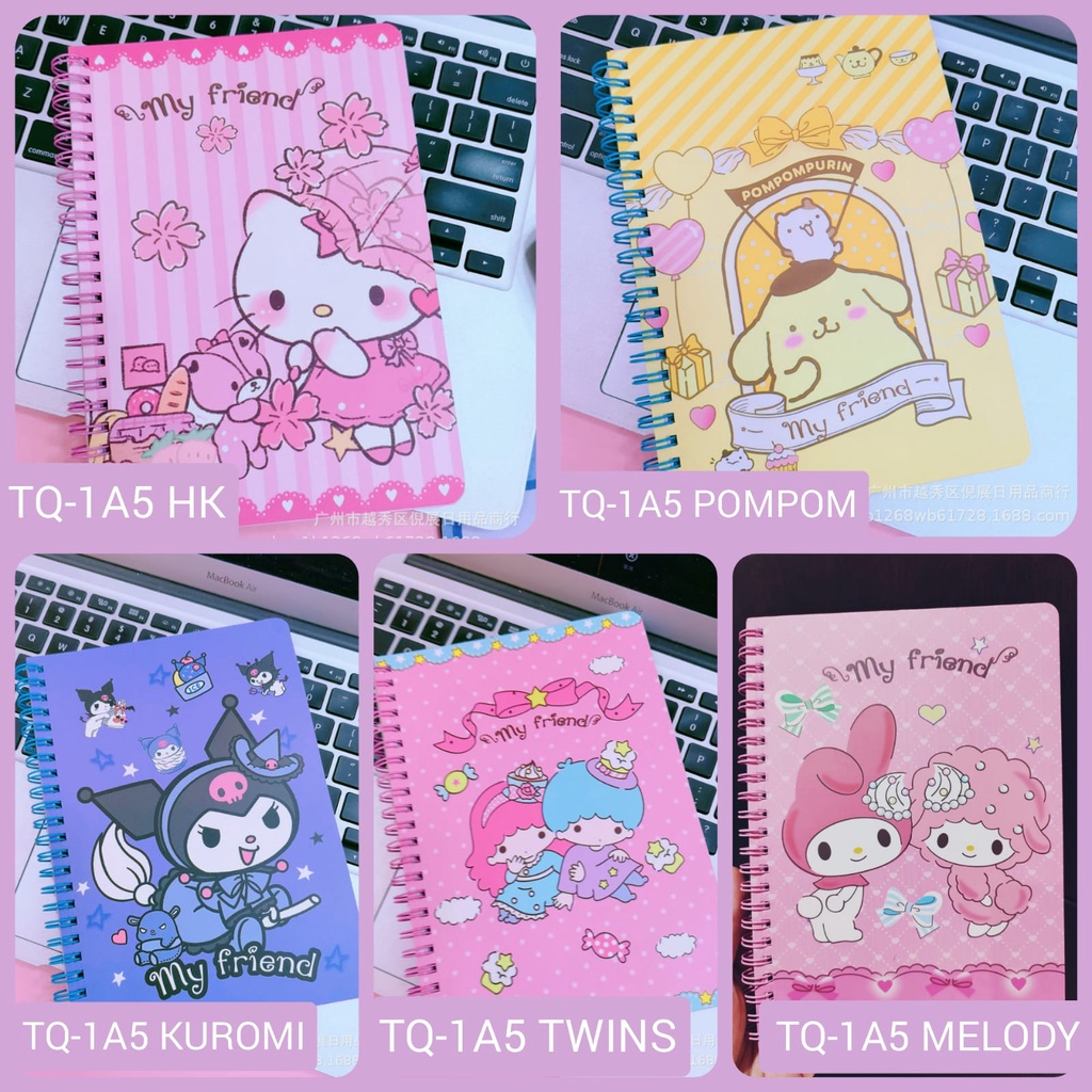 BINDER BOOK SANRIO BUKU RING KUROMI DIARY BINDER BOOK BUKU TWINS HARIAN LUCU BUKU DIARY LUCU KOREAN DIARY BOOK CINAMON RING BOOK SANRIO DIARY RING BOOK BUKU DIARI STIKER BUKU CATATAN HARIAN TWINSS  BOOKS BOKS ANAK PEREMPUAN @banyak