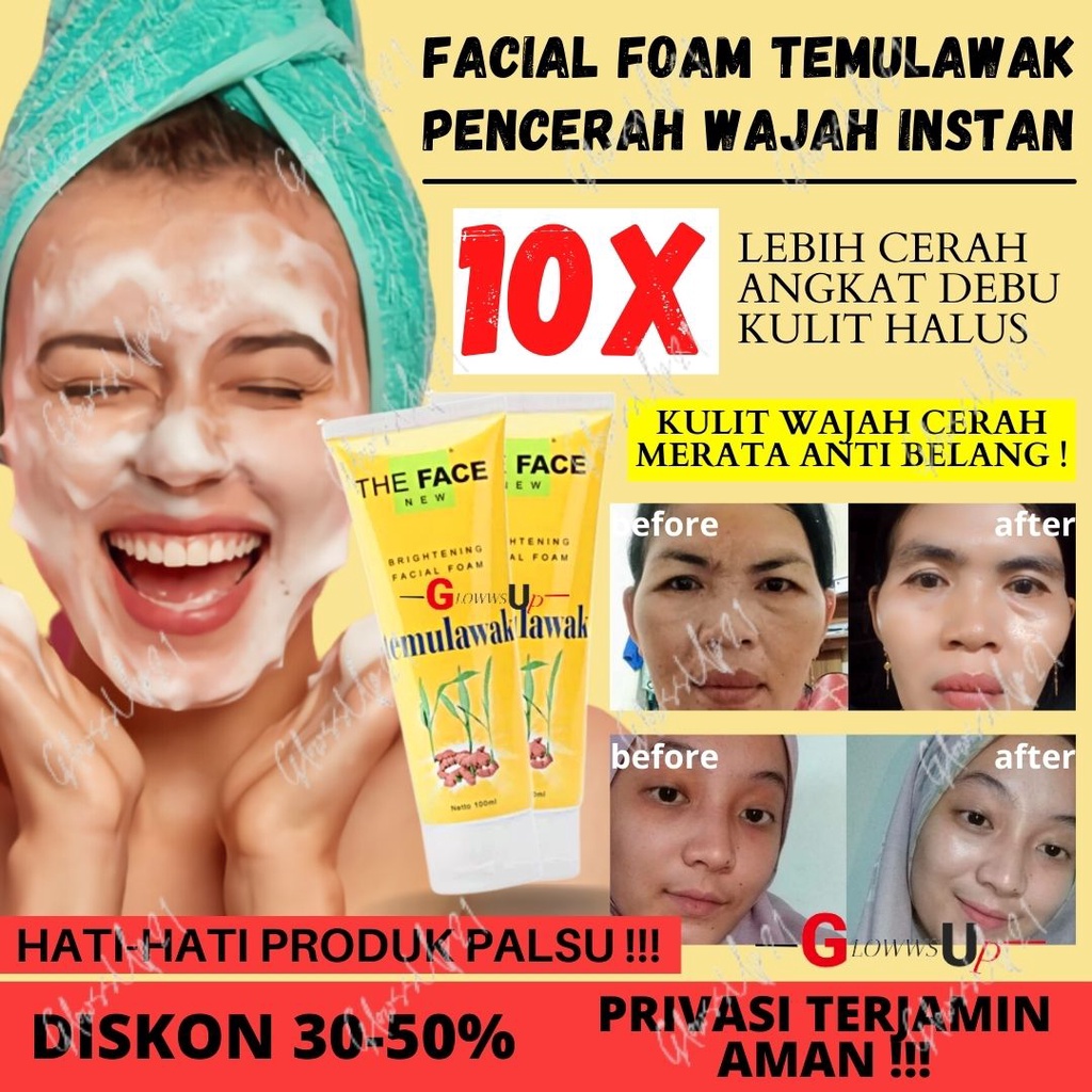 THE FACE Temulawak Brightening Facial Foam 100ml