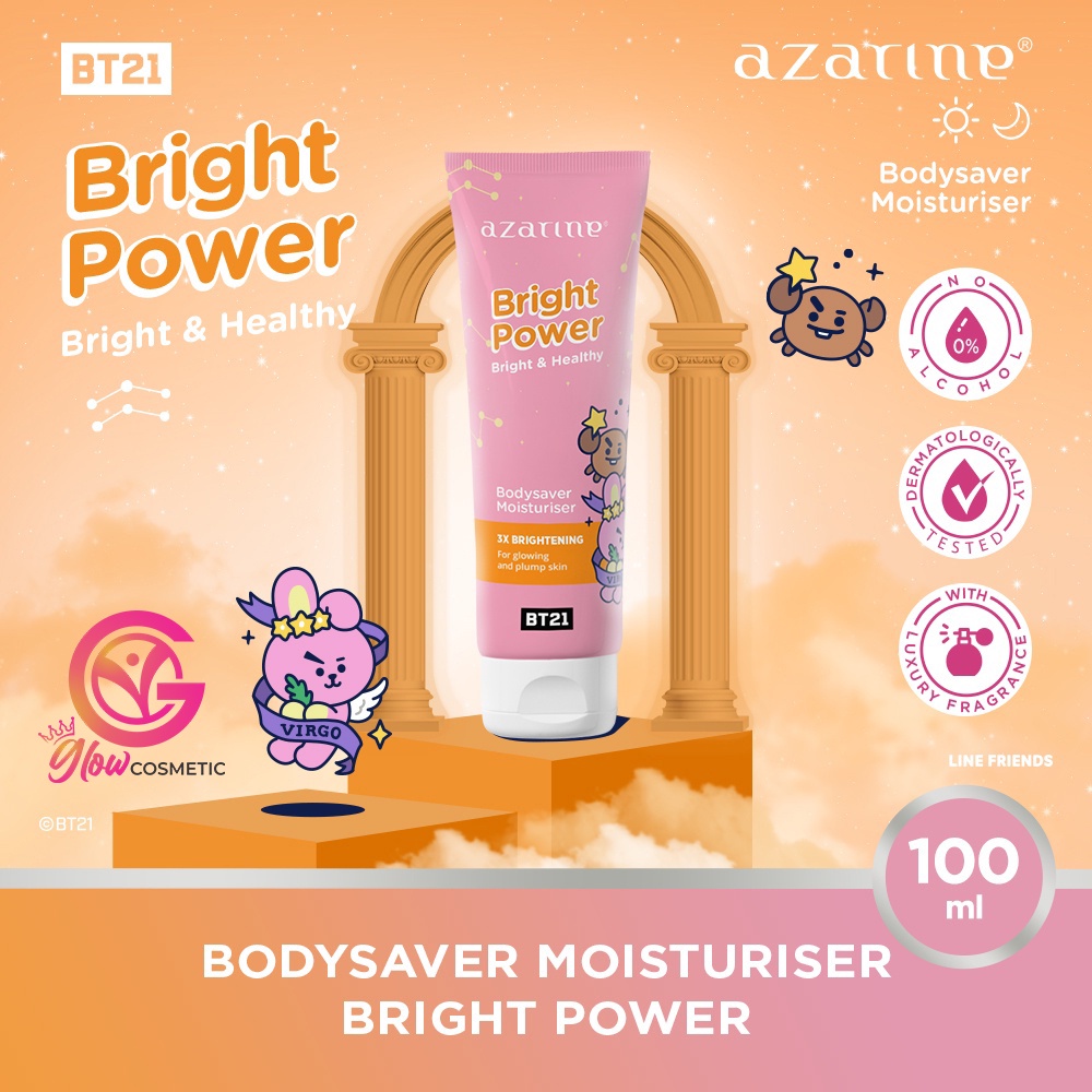 AZARINE BRIGHT POWER BRIGHT &amp; HEALTHY BODYSAVER MOISTURISE BT21 100ML