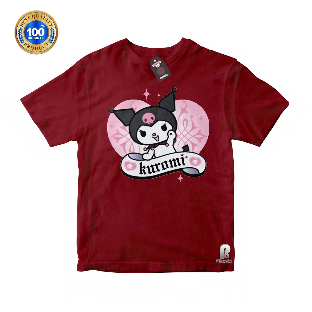 BAJU ANAK KAOS ATASAN ANAK MY MELODY KUROMI Bahan COTTUN (FREE NAMA)