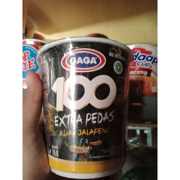 

Mie Instan Cup Gaga Kuah Rasa Extra Pedas