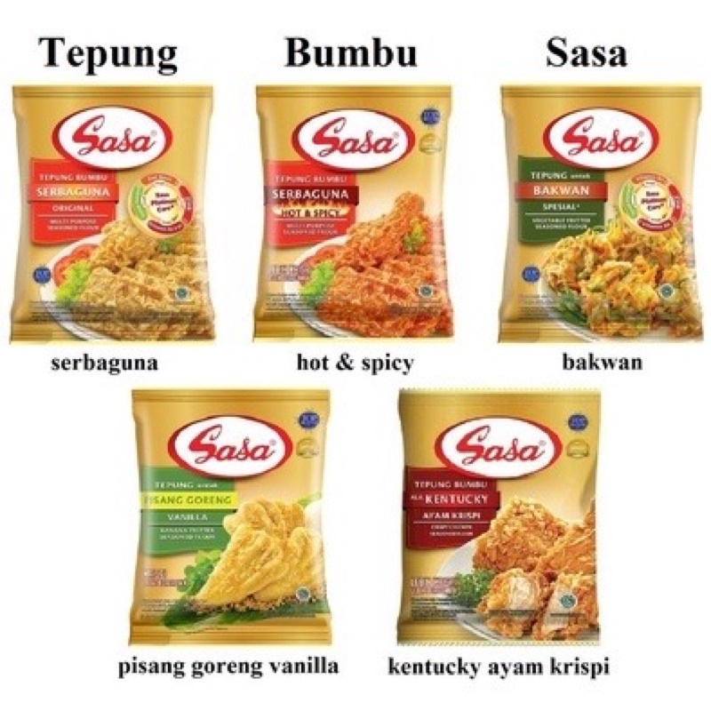 

Sasa Tepung Bumbun 200-235 gr All Variant
