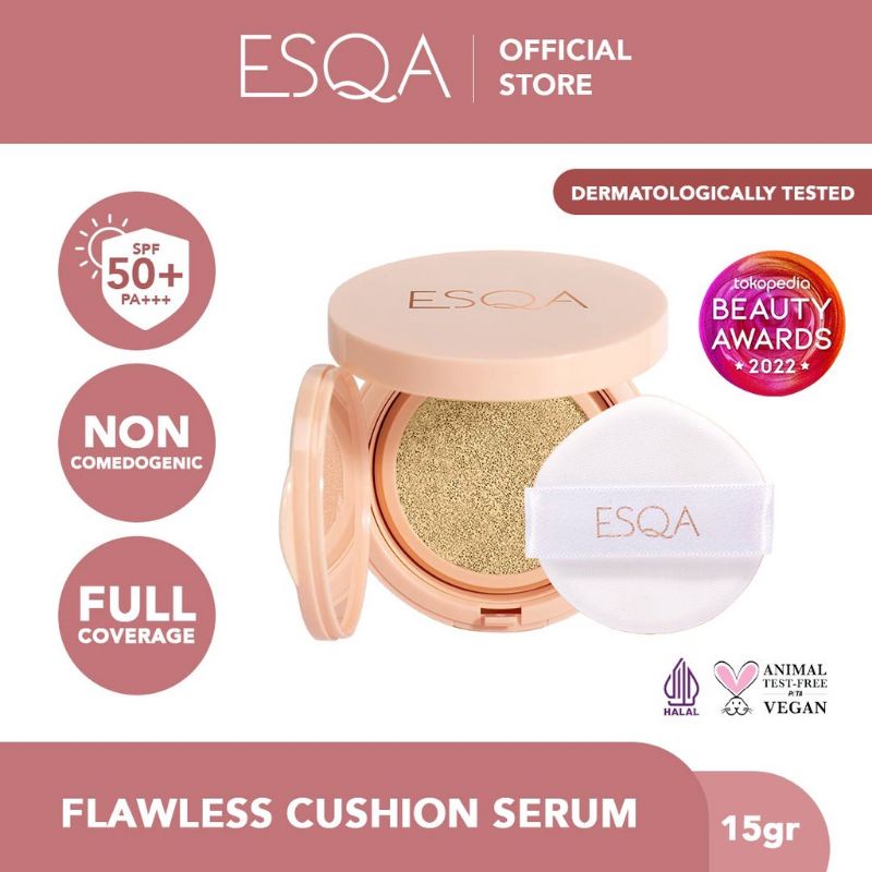 ESQA FLAWLESS CUSHION SERUM SPF 50+ PA+++