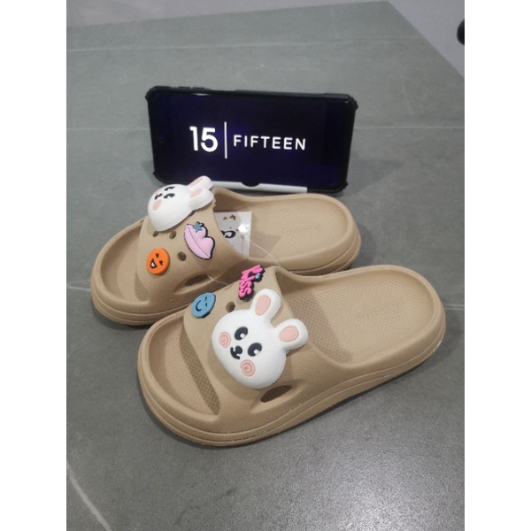 NEW ! ! ! Size 24-35 Usia 2-9 Tahun  baby girls sandal/Sandal Anak Perempuan Fuji Jelly Slop RABBIT 7815