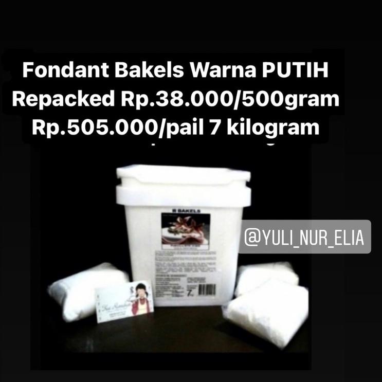 

Model Terkini FONDANT BAKELS 500 GRAM WARNA PUTIH 88