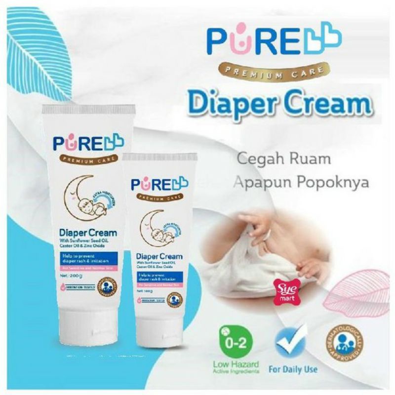 PUREBB DIAPERS CREAM 100 gr | 200gr | Pure Baby
