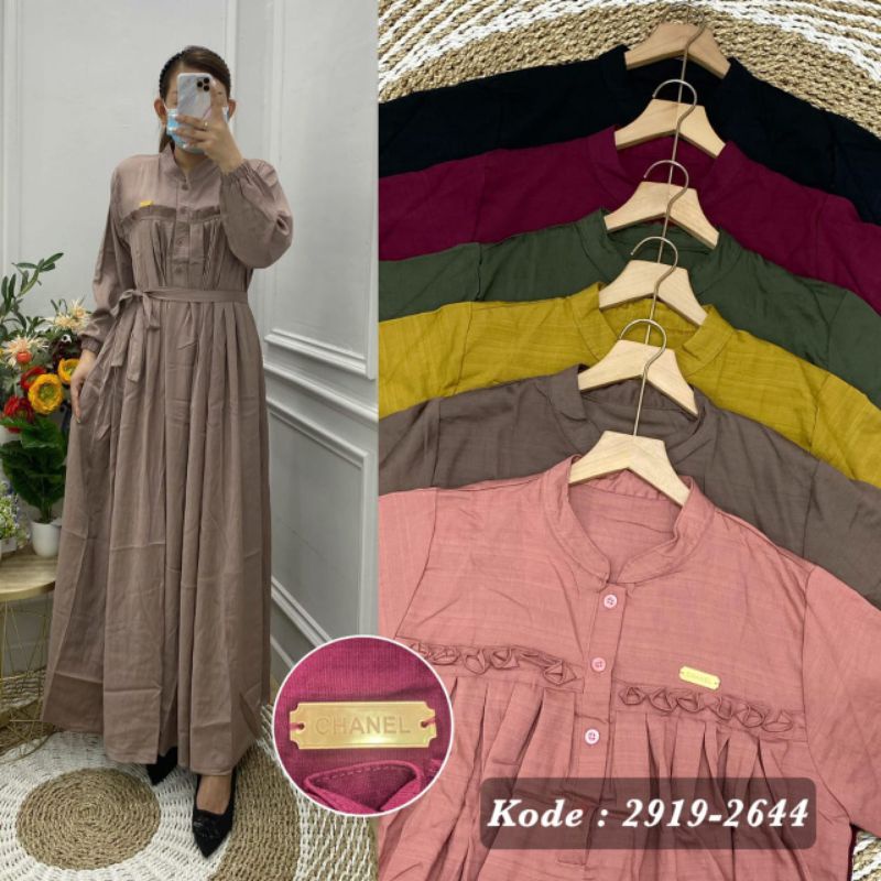 PGMTA DRESS GAMIS KEKINIAN MURAH TANAH ABANG SERI WARNA MIN 6 DRESS GAMIS KEKINIAN WANITA
