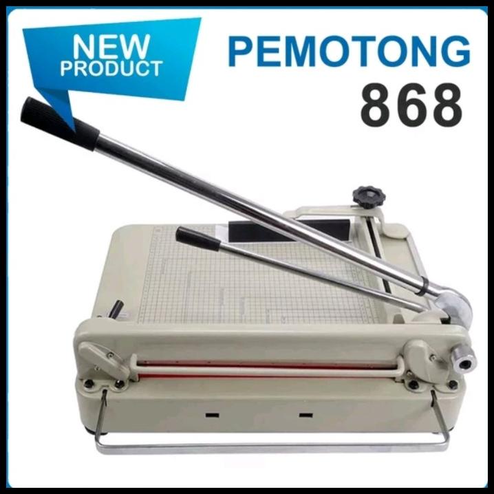 

Promo Mesin Potong Kertas 868 Alat Pemotong Kertas Karton 1 Rim A3 Manual