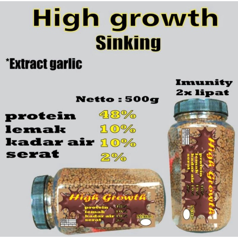 Pakan Ikan Koi Koki High Growth Sinking
