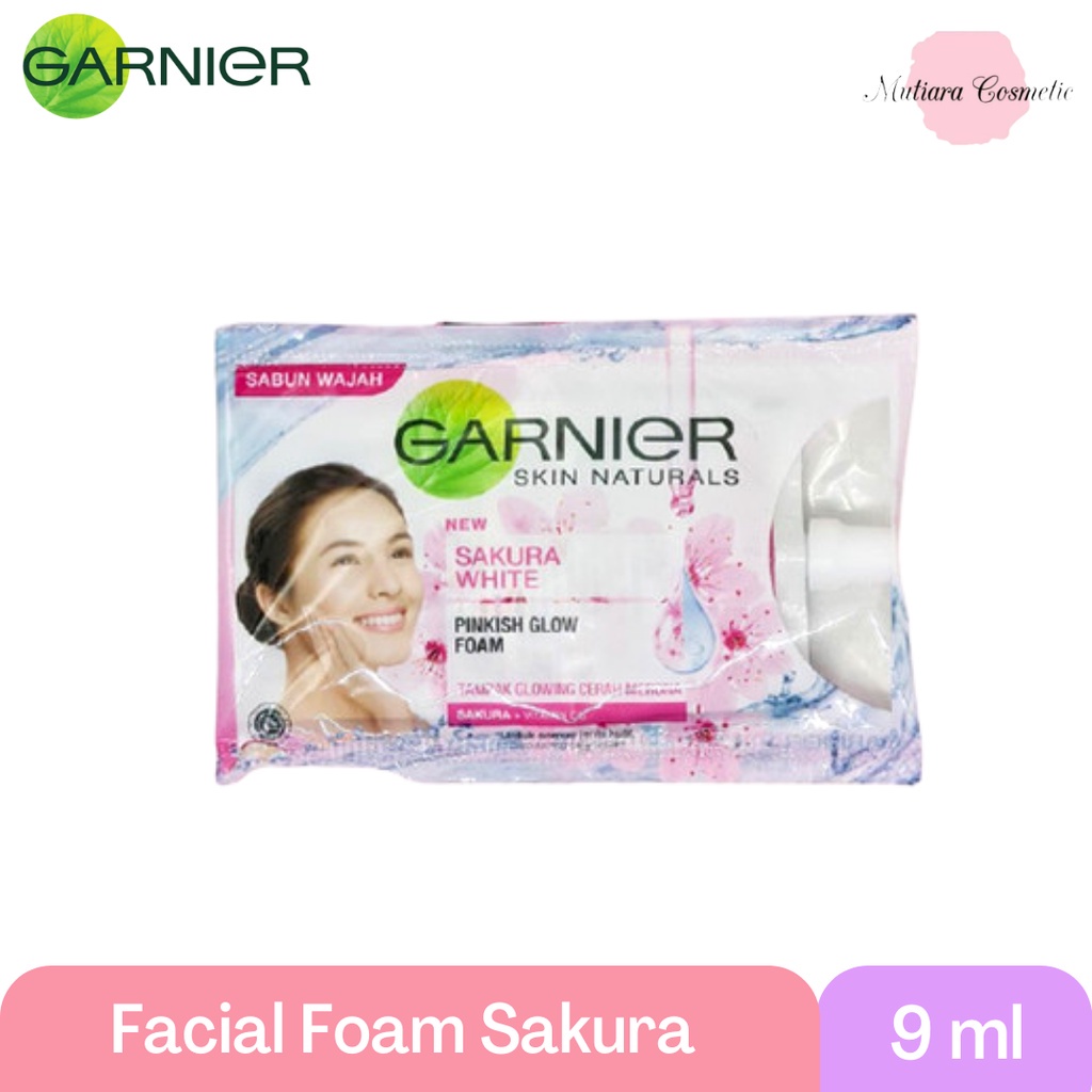 Garnier Sakura White Pinkish Glow Foam 9ml - SACHET