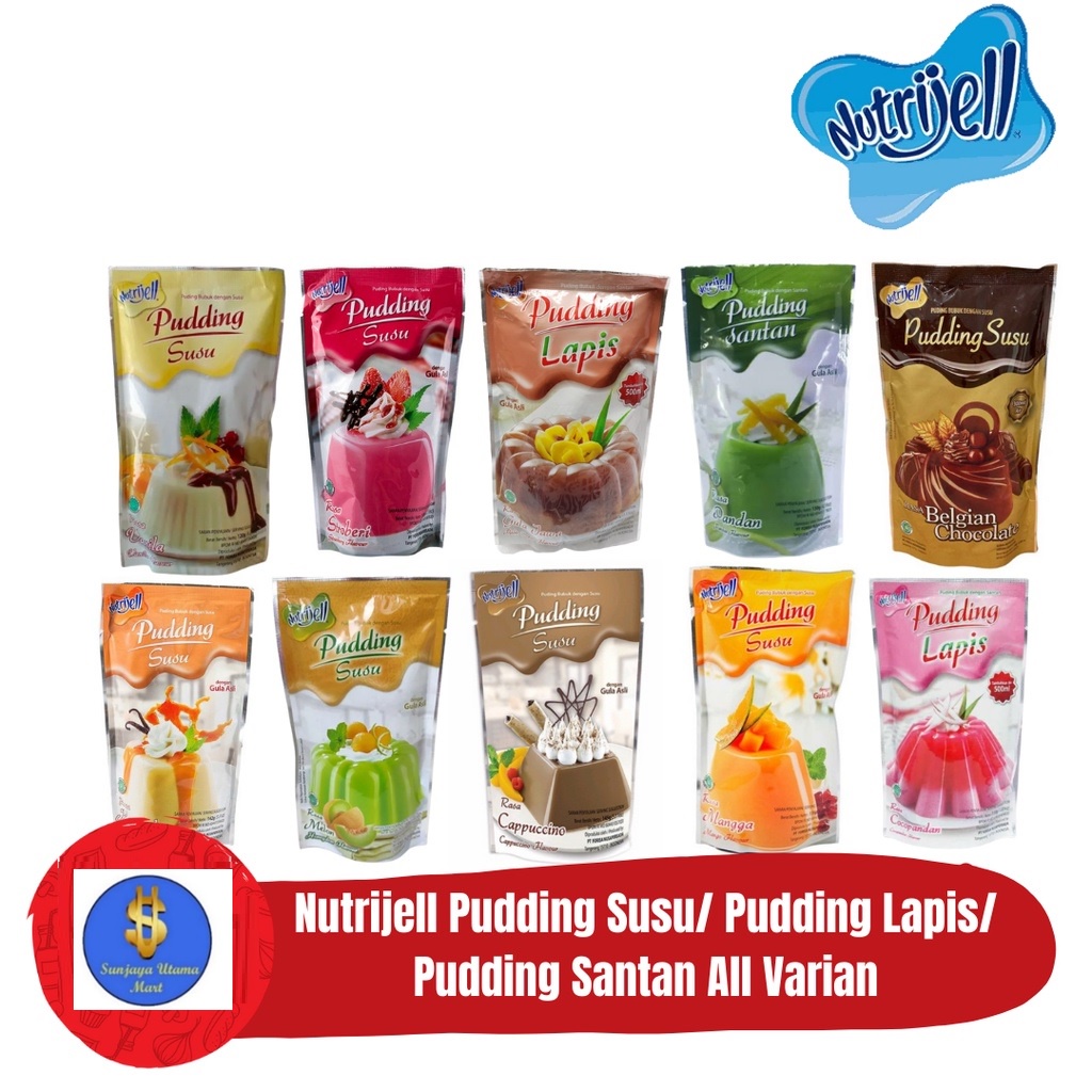 

NutriJell Pudding Susu/Pudding Santan/Pudding Lapis All Variant