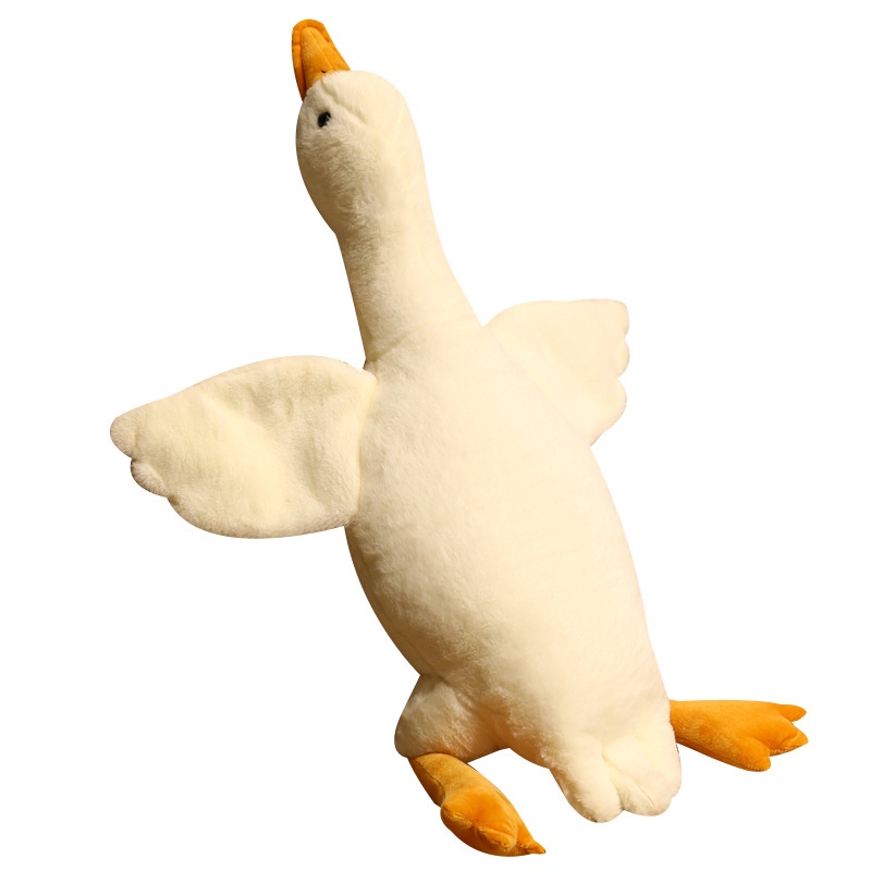 【In Stock】Cute 19.7/35.4/51.2in White Goose Huge Pillow Plush Sleeping Toy Soft Cushion Gift