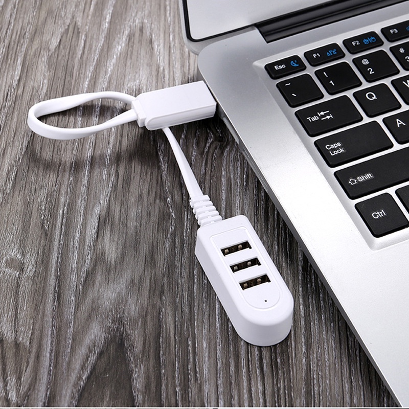 3 Port USB Multi-fungsi 3A Pengisi Daya Konverter Kabel Ekstensi Jalur Ekspansi Multi-port Hub Aksesori Kabel Data Digit