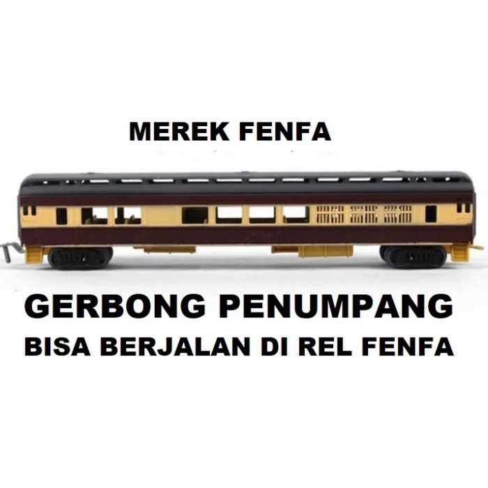 Mainan Minatur Kereta Api Gerbong Penumpang Fenfa Priginal