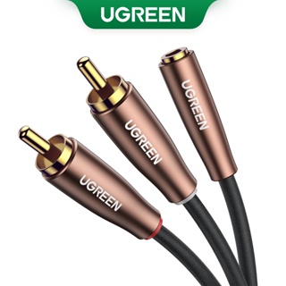 UGREEN RCA Cable 3.5mm Female to 2 RCA Male Stereo Audio Adapter Hi-Fi Sound RCA Y Splitter Metal Shell Dual Shielded Aux RCA Y Cord