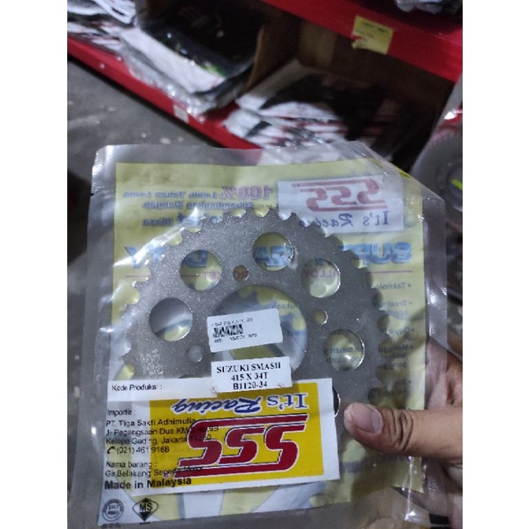 gir gear belakang sss 415-34T-36T-38T-39T-41T-42T susuki smash, satria fu